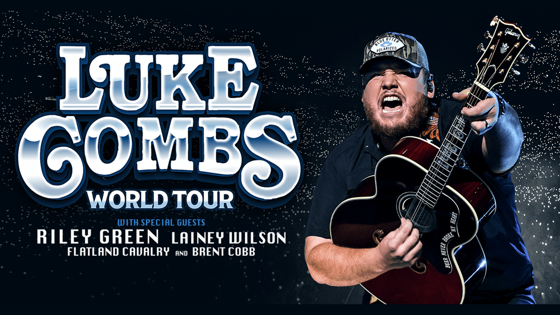 Luke Combs, Riley Green & Lainey Wilson at Arrowhead Stadium