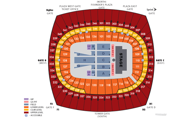 Kc Arrowhead Seating Chart